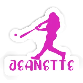 Baseball Player Sticker Jeanette Image