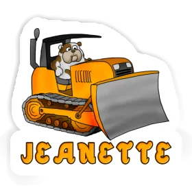 Sticker Bulldozer Jeanette Image