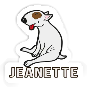 Sticker Jeanette Bull Terrier Image