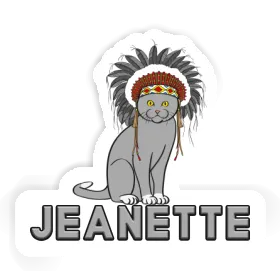 Jeanette Sticker American Indian Image