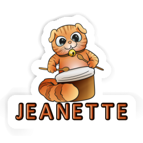 Sticker Jeanette Drummer Image