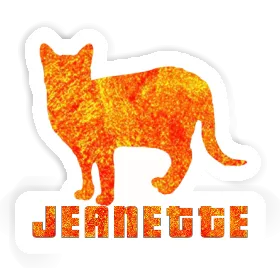 Sticker Jeanette Cat Image