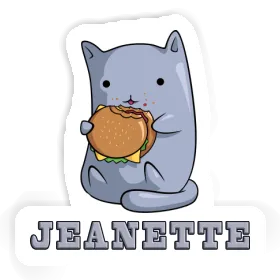 Sticker Jeanette Cat Image