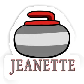 Jeanette Sticker Curling Stone Image