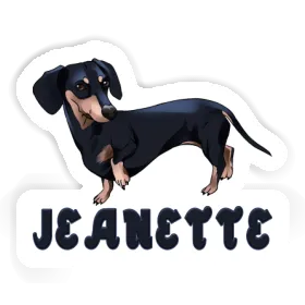 Sticker Jeanette Dachshund Image