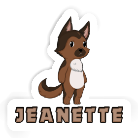 German Sheperd Sticker Jeanette Image