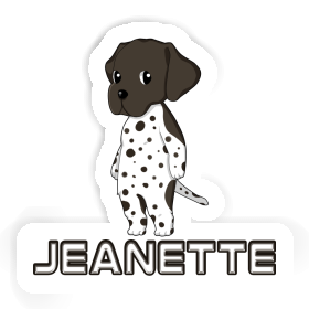 German Shorthaired Pointer Sticker Jeanette Image