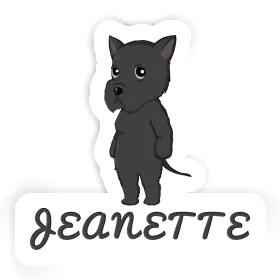 Sticker Jeanette Giant Schnauzer Image