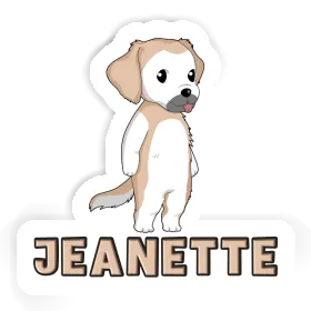 Sticker Jeanette Golden Retriever Image