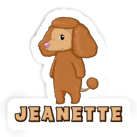 Sticker Jeanette Poodle Image