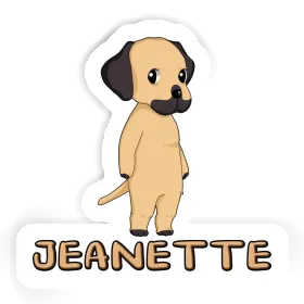 Sticker Jeanette Rhodesian Ridgeback Image