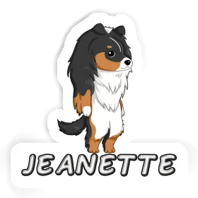 Jeanette Sticker Shetland Sheepdog Image