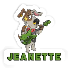 Sticker Guitarist Jeanette Image