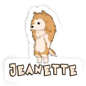 Jeanette Sticker Collie Image