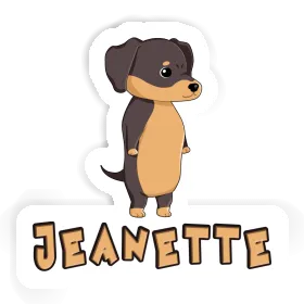 Dachshund Sticker Jeanette Image