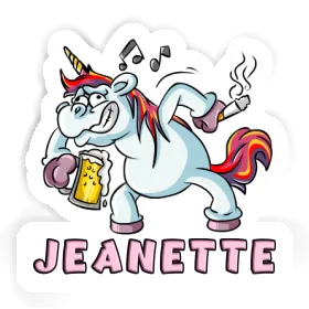 Sticker Unicorn Jeanette Image