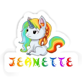 Unicorn Sticker Jeanette Image