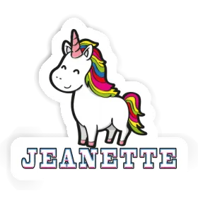 Sticker Jeanette Unicorn Image