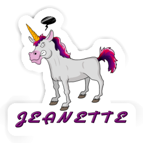 Sticker Unicorn Jeanette Image