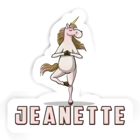 Sticker Jeanette Unicorn Image