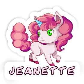 Sticker Unicorn Jeanette Image