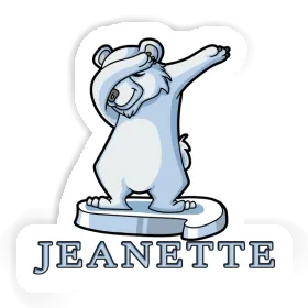 Bear Sticker Jeanette Image