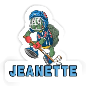 Ice-Hockey Player Sticker Jeanette Image