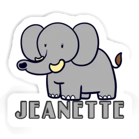 Sticker Jeanette Elephant Image