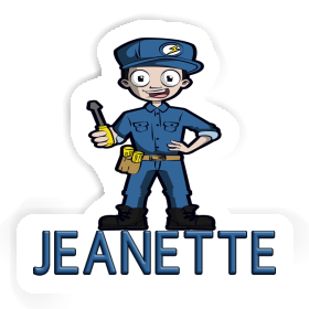 Jeanette Sticker Electrician Image