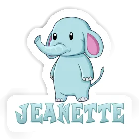 Jeanette Sticker Elephant Image