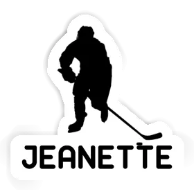 Hockey Player Sticker Jeanette Image