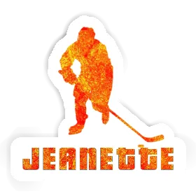 Sticker Hockey Player Jeanette Image