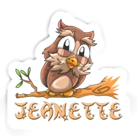 Owl Sticker Jeanette Image