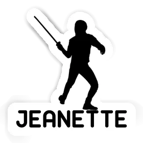 Fencer Sticker Jeanette Image