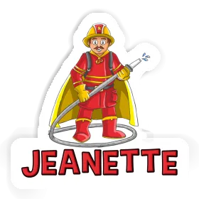 Sticker Jeanette Firefighter Image