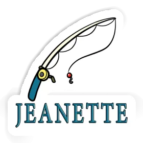 Sticker Jeanette Fishing Rod Image