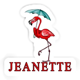 Sticker Jeanette Flamingo Image