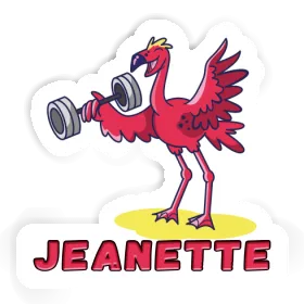 Sticker Weight Lifter Jeanette Image