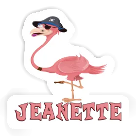 Sticker Jeanette Flamingo Image