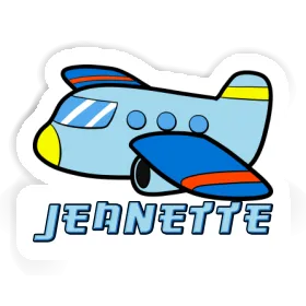 Airplane Sticker Jeanette Image