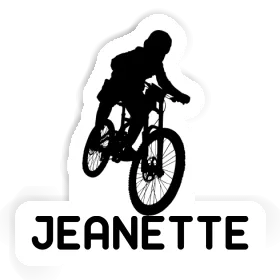 Sticker Jeanette Freeride Biker Image