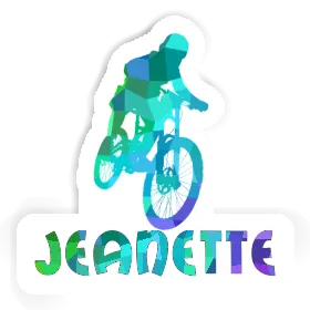 Jeanette Sticker Freeride Biker Image