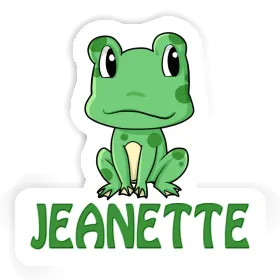 Frog Sticker Jeanette Image