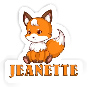 Sticker Jeanette Sitting Fox Image