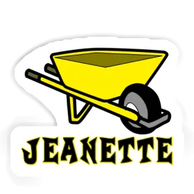 Jeanette Sticker Wheelbarrow Image