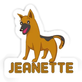 German Shepherd Sticker Jeanette Image