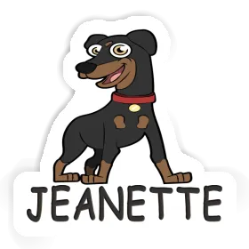 Sticker Jeanette German Pinscher Image