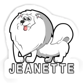 Sticker Jeanette German Spitz Image