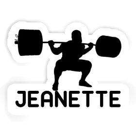 Weightlifter Sticker Jeanette Image