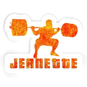 Sticker Jeanette Weightlifter Image